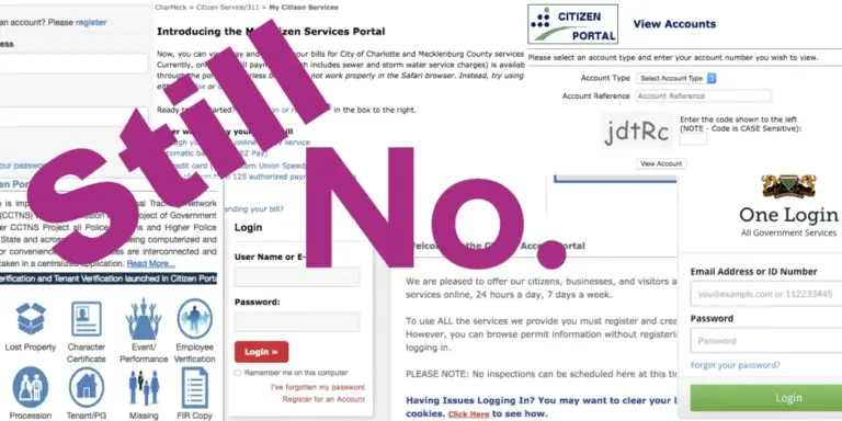Still no over login portal screenshots